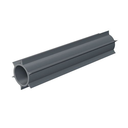 TUBE D&rsquo;ENTRETOISE PVC À AILETTES - 